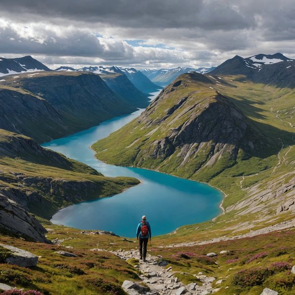 Quels sont les meilleurs itinéraires pour une randonnée dans le parc national de Jotunheimen, Norvège?